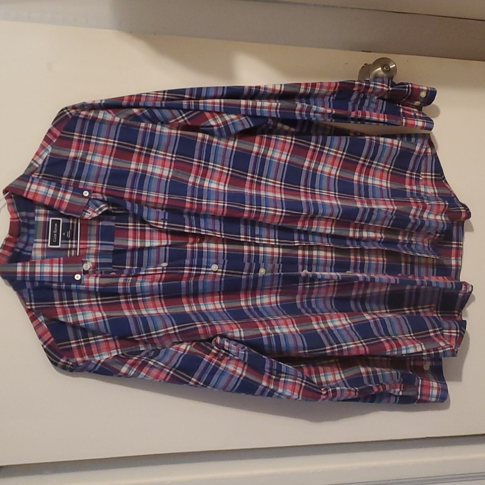 Club Room XL Checkered Button Up Shirt